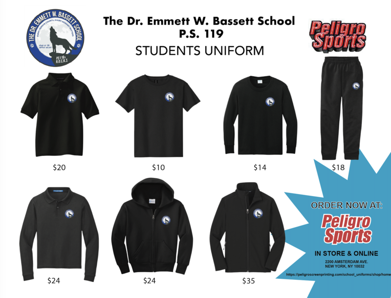 P.S. 119 Students Uniform Flyer