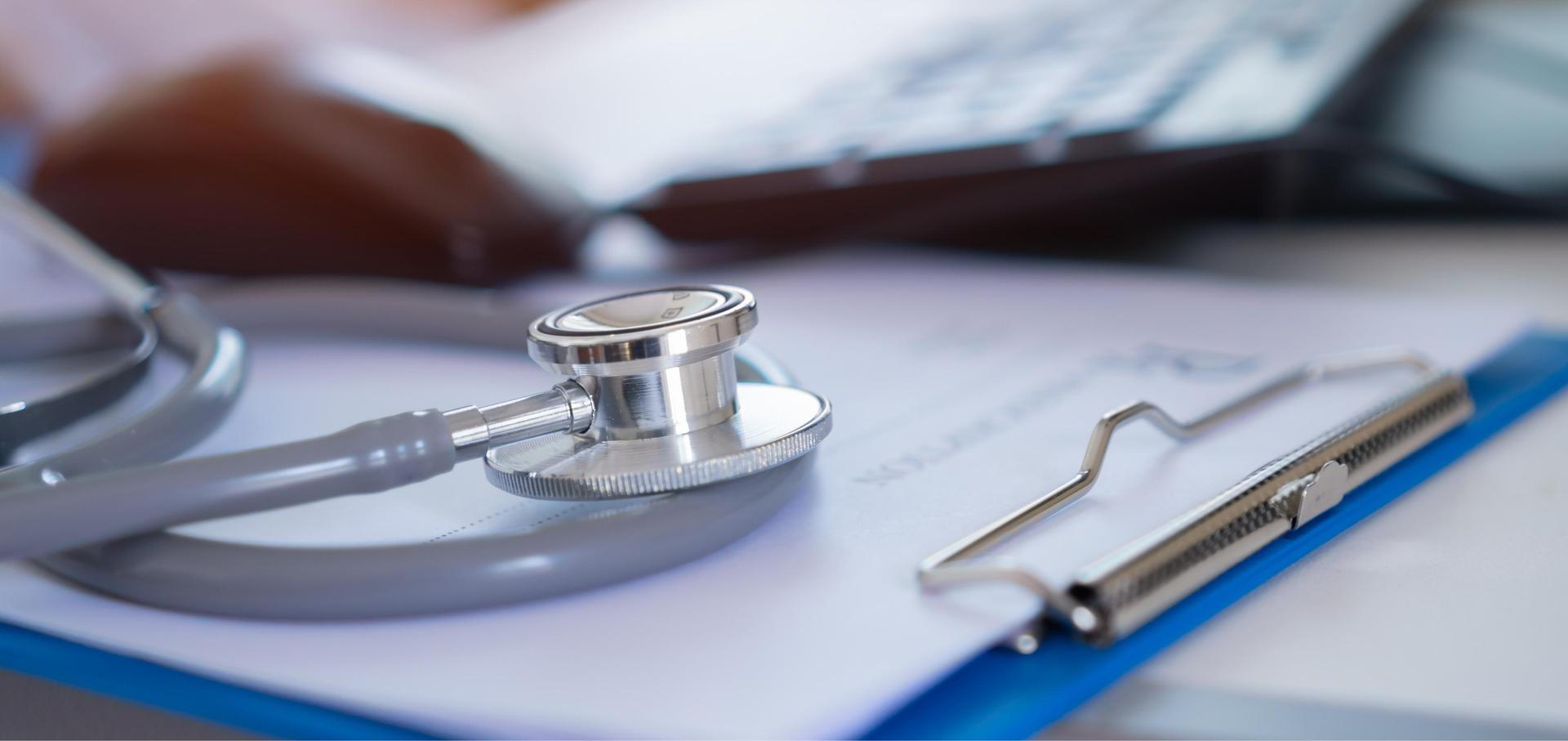 stethescope and clipboard