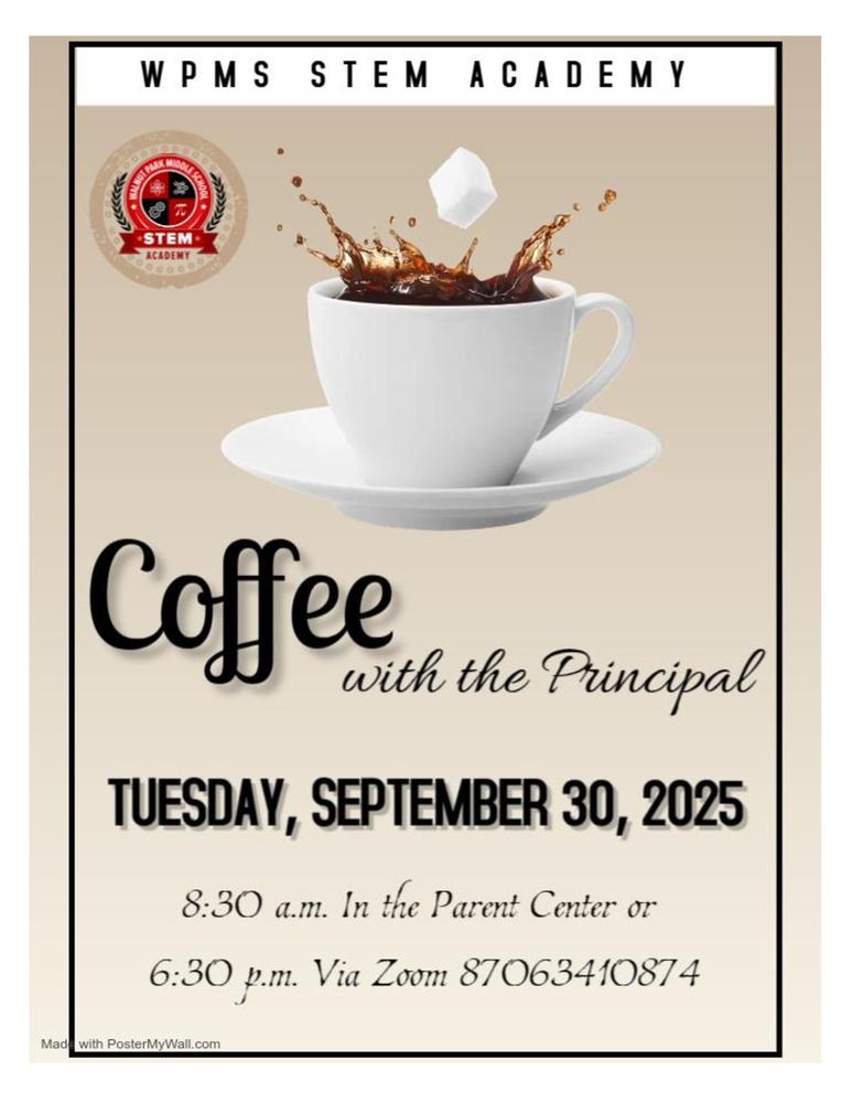 Coffee with the principal
