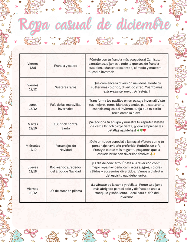 Spirit Week Dressdown descriptionmspan