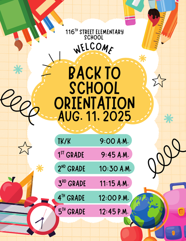 Back to School Orientation