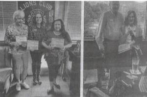 Lions Club award presentation