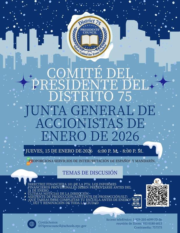 DISTRICT 75 PRESIDENTS' COUNCIL: JANUARY 2026 GENERAL MEETING 2