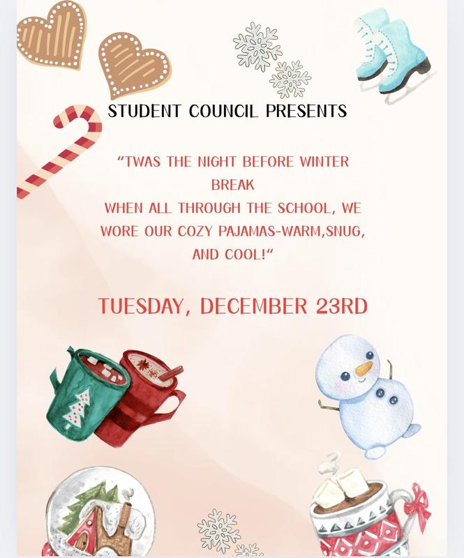 Flyer for pajamas day