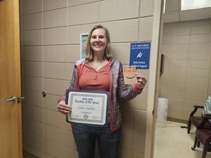 Katie Newton, Teacher of the Year