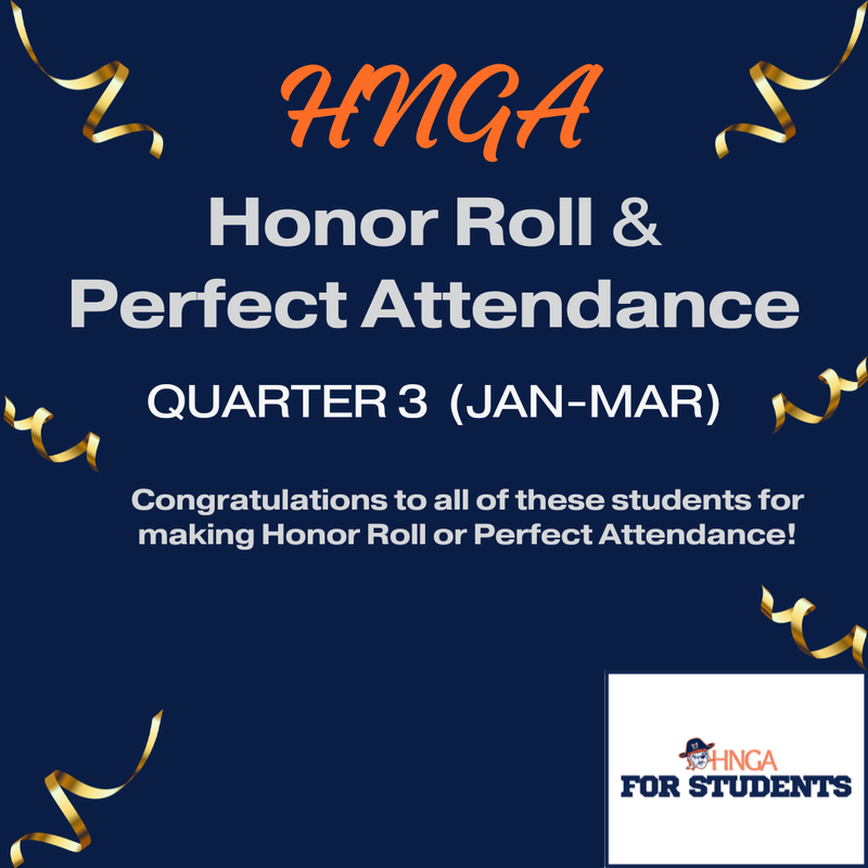 Honor Rolls released 3rd 9 weeks