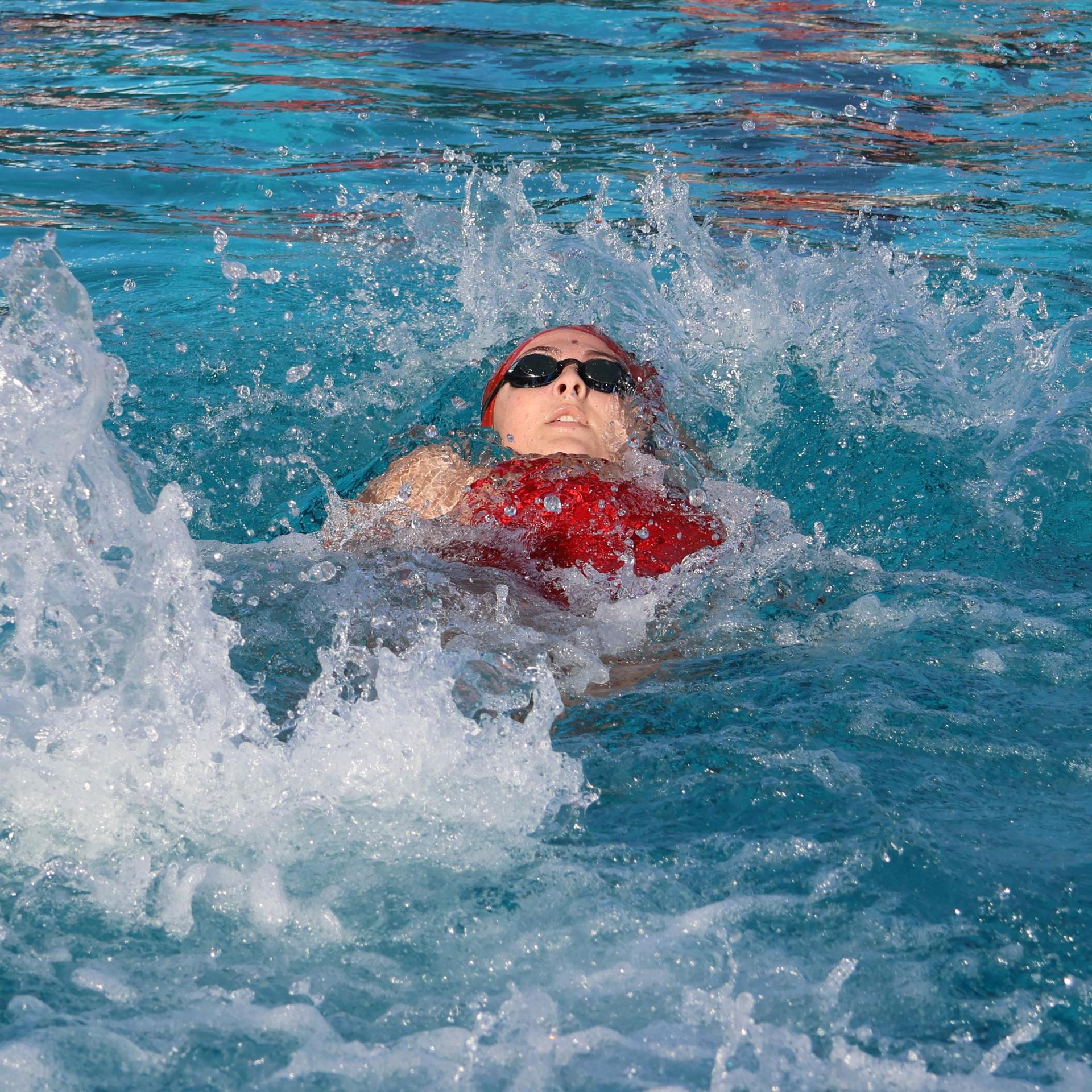 Casey Blehm swimming