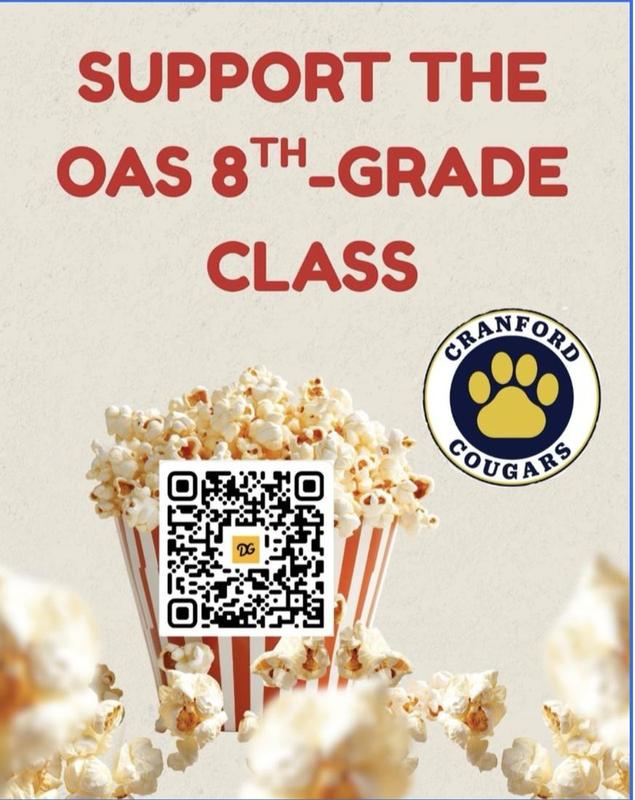 8th Grade Class Fundraiser Poster