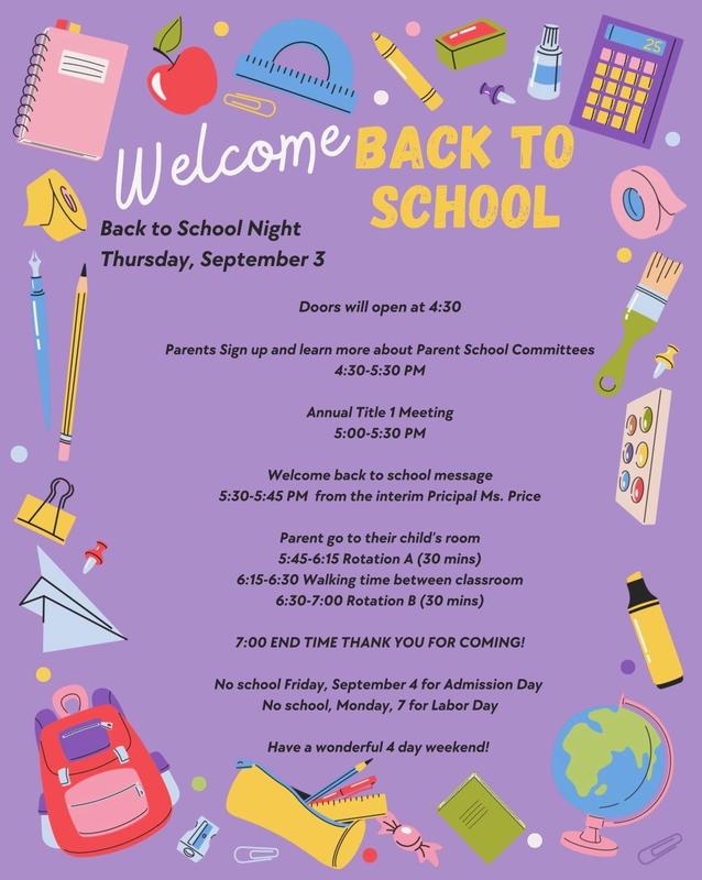 Back to School Night