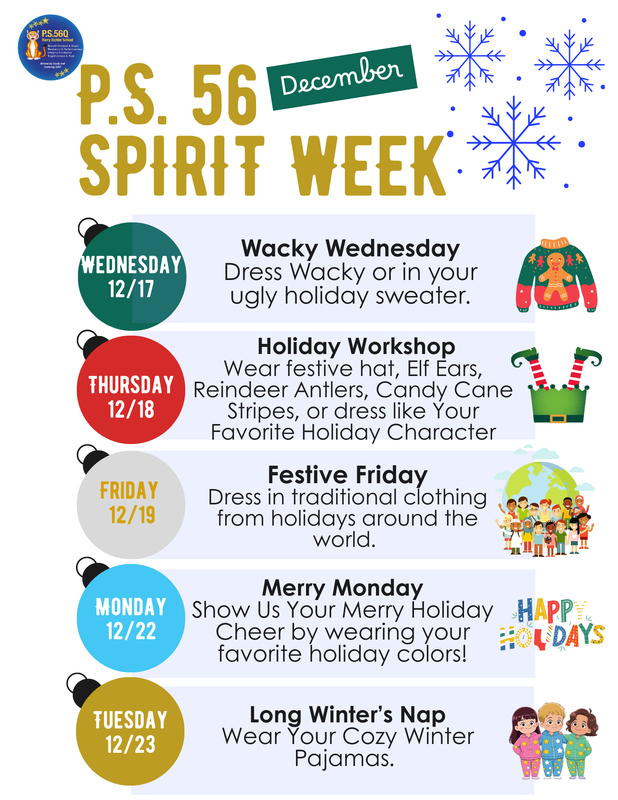 Spirit Week 2025 Flyer (English)
