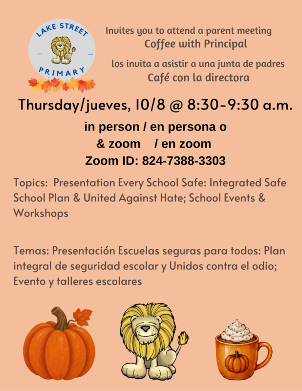 10/8 Coffee with the Principal