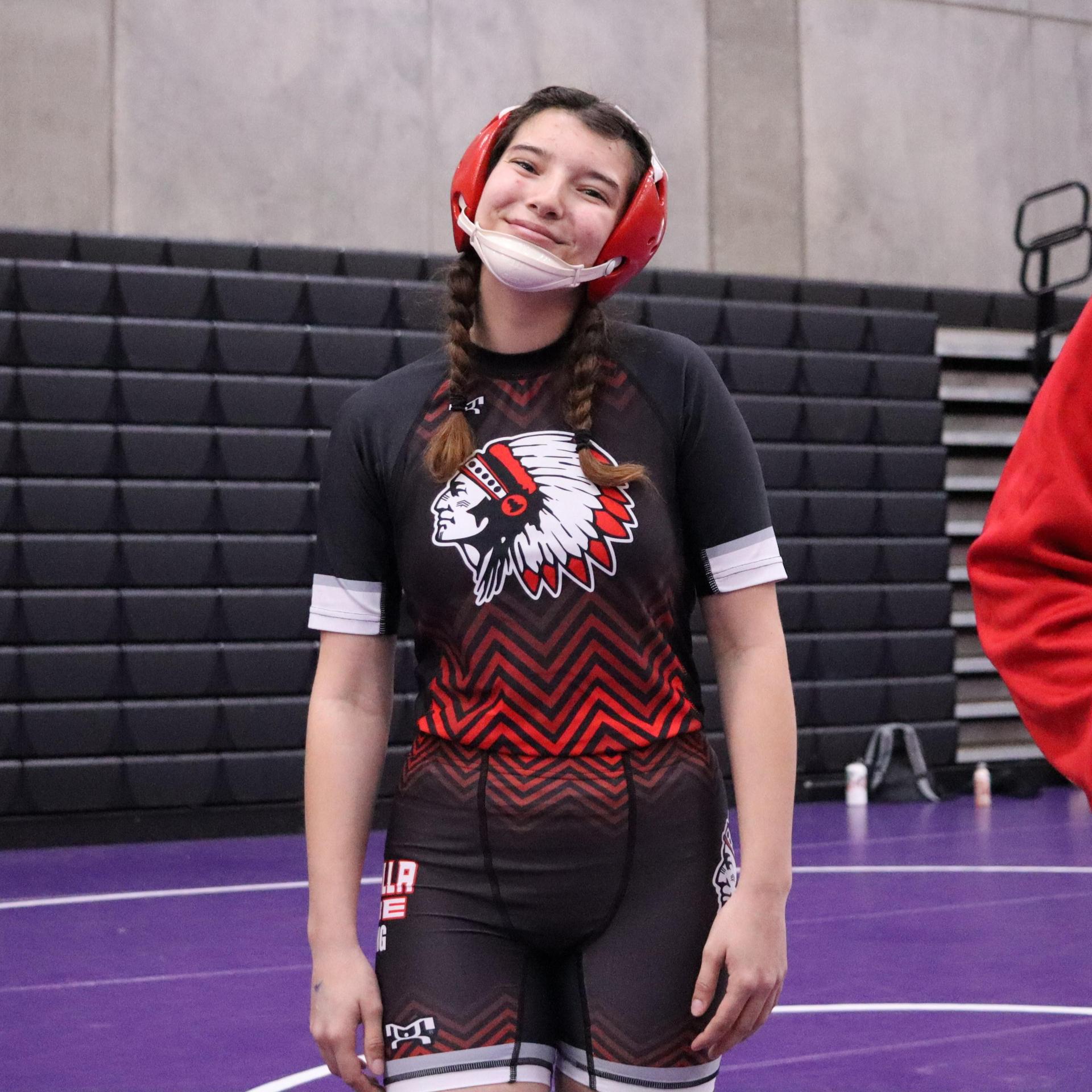Girls wrestling at madera south