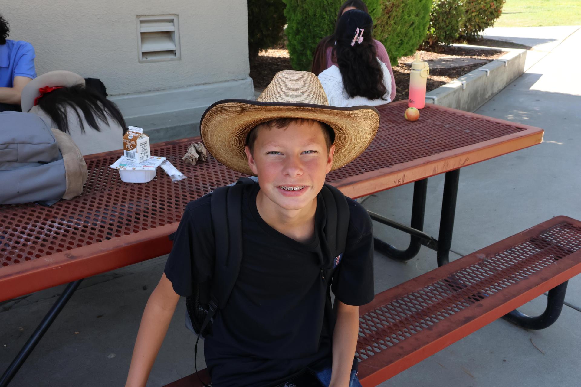 students dressed in western wear