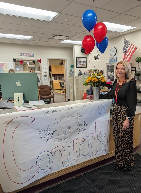 Celebrating Candice Spivey and her dance team!