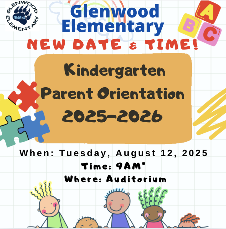KINDER ORIENTATION AUGUST 12TH @ 9AM