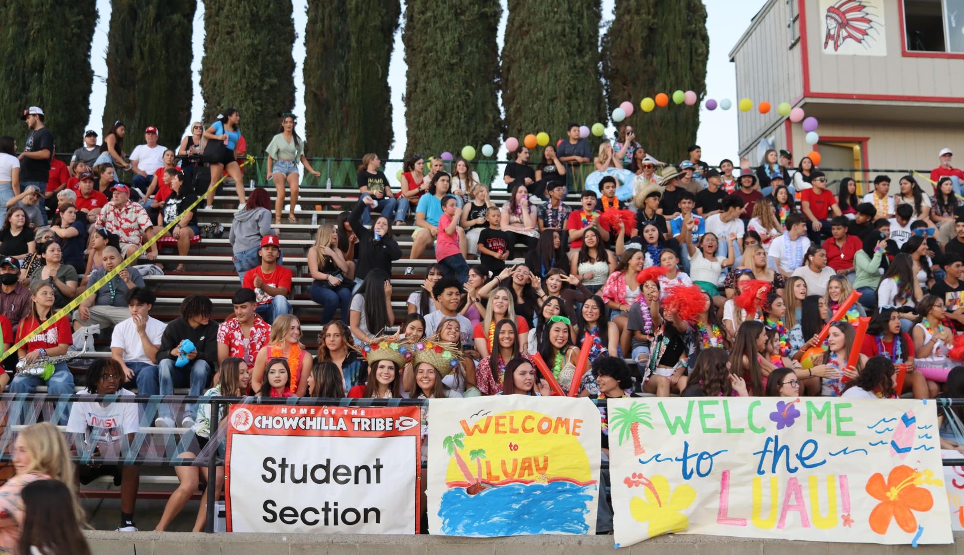 Students, faculty and players enjoying the game vs. Parlier