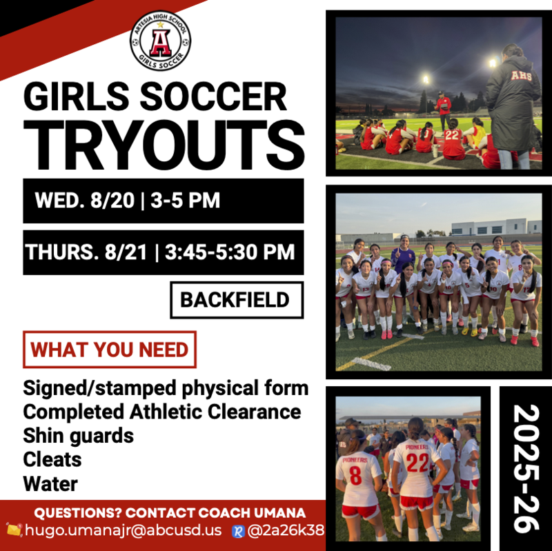 Soccer tryouts!