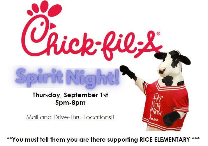 Chick-fil-A Spirit Night Featured Photo