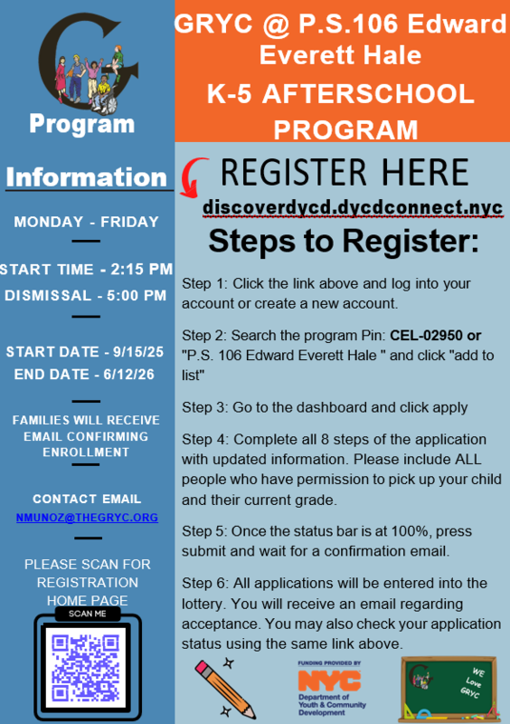 Reminder: Applications for Fall 2025–2026 Afterschool Program Are Now Open! Featured Photo