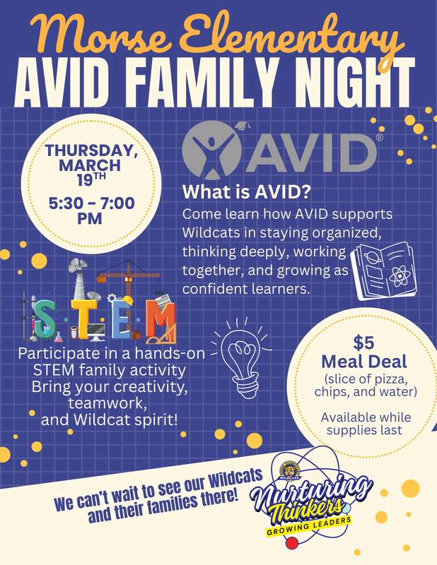 AVID Family Night on March 19, 2026