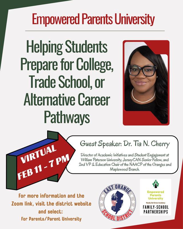 Parent University Workshop Feb. 11 - virtual