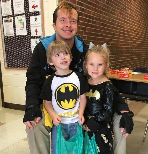 Trick or treaters visit Riverside Academy