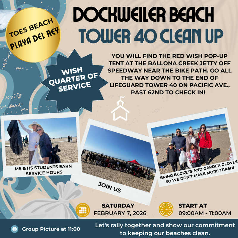 Join Us Saturday, February 7th for a WISH-Wide Beach Clean Up! Featured Photo