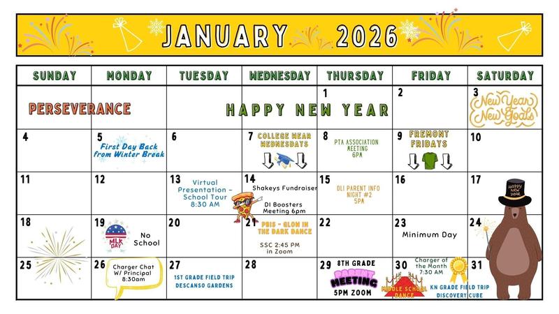 January Calendar Featured Photo