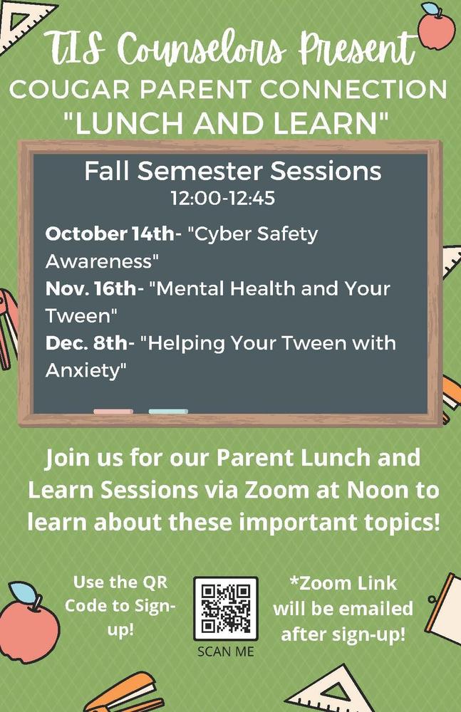 Cougar Parent Connection Lunch and Learn
