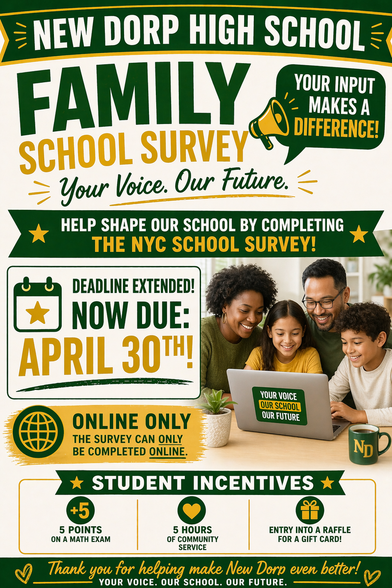 NYC School Survey - complete online