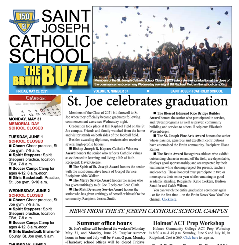 THE BRUIN BUZZ, FRIDAY, MAY 28, 2021 Featured Photo