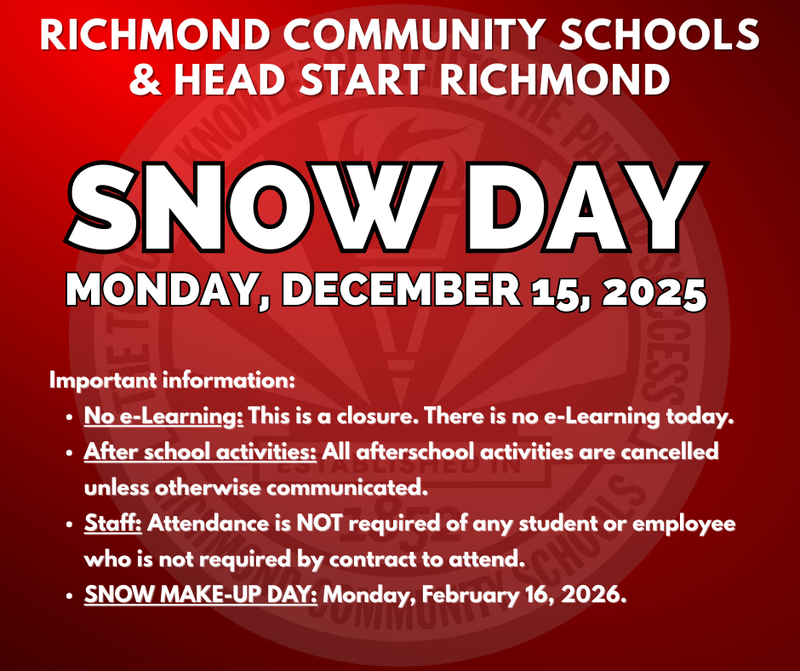 Snow Day - Monday, Dec. 15, 2025