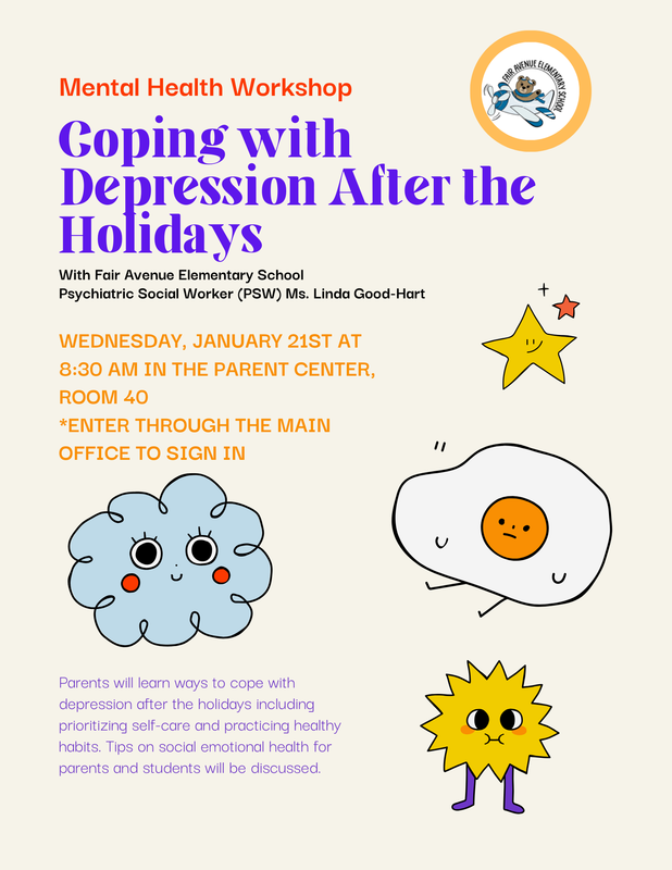 Parent Workshop: Coping with Depression After the Holidays_English