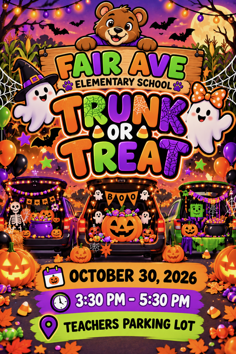 Trunk or Treat Reminder Flyer
