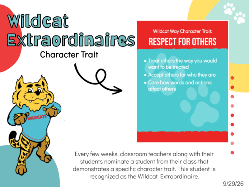 Wildcats representing Respect for Others