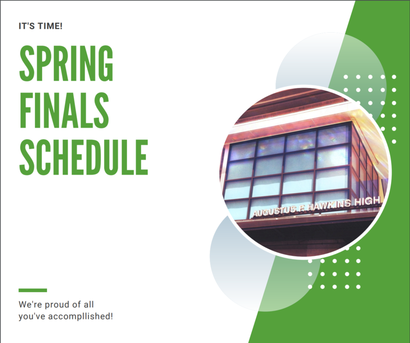 Spring Semester Finals Schedule Featured Photo