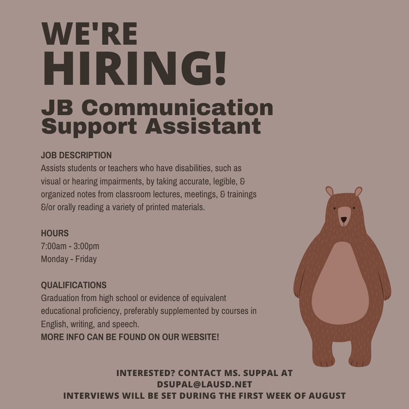 Hiring for Communcation Support Assistant
