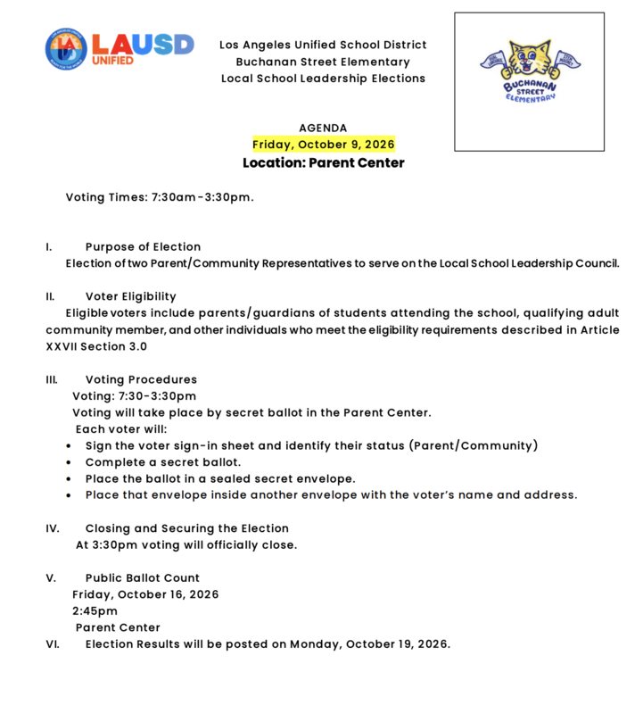 LSLC Parent Election