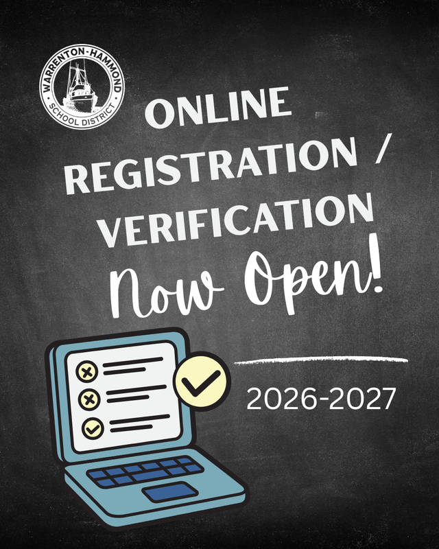 Online registration in now open for 2026-27
