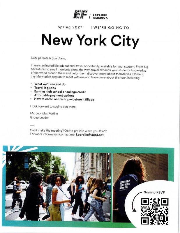 New York Field Trip Spring 2027 Featured Photo