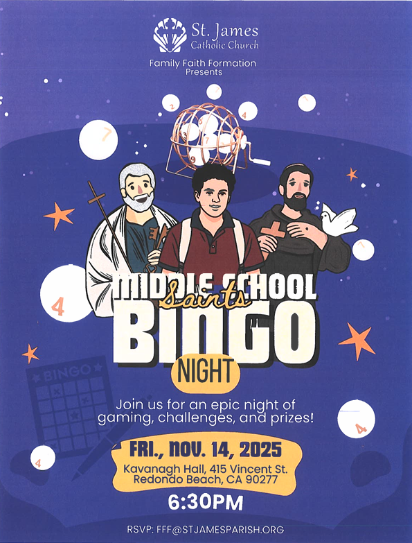 Middle School Saints Bingo Night Featured Photo