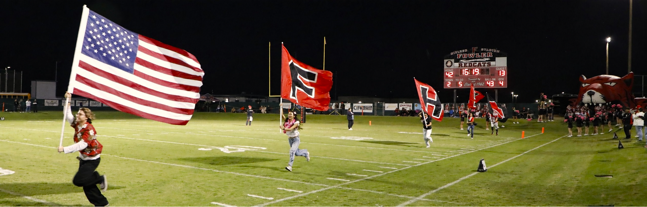 Entrance for Varsity Football Team