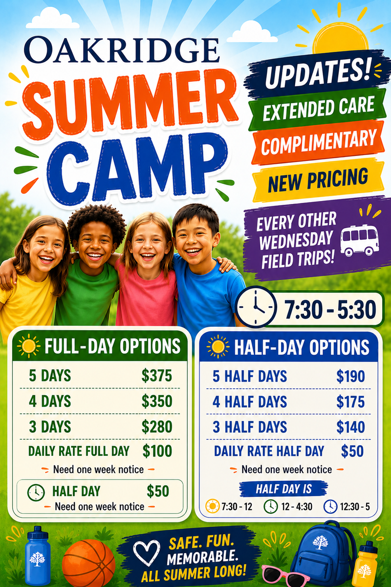 2026 Oakridge Summer Camp
