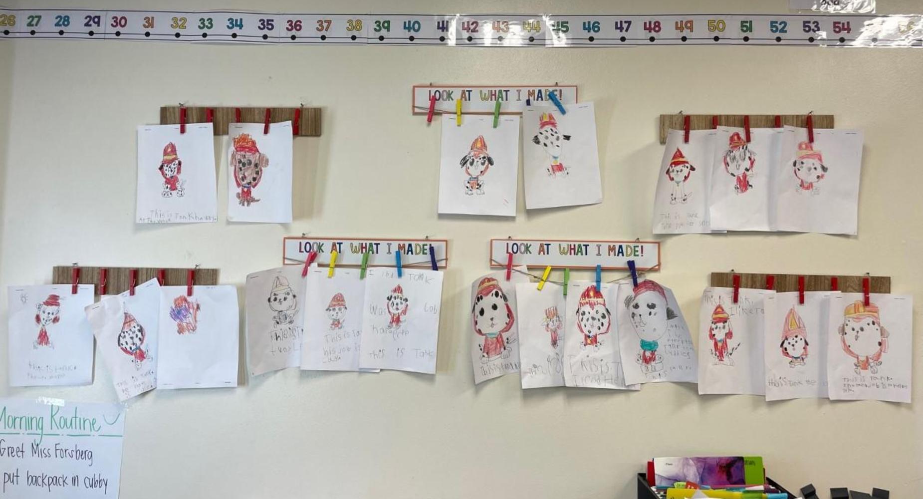 Ms. Forsberg 1st grade class