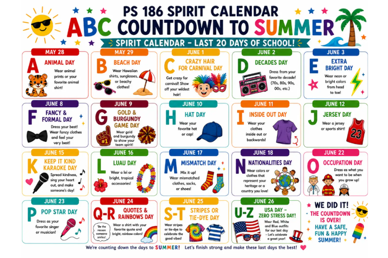 Summer Countdown Calendar