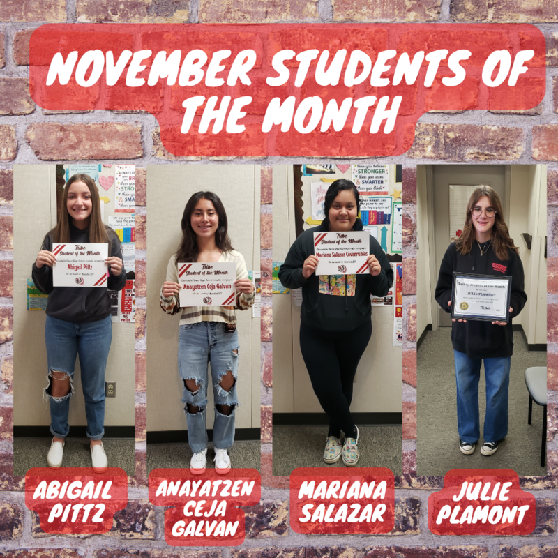 November Students of the Month