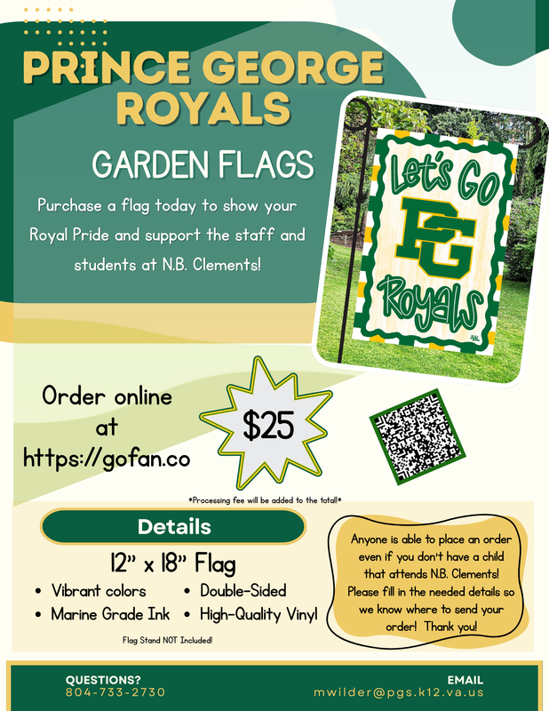 PG Royals Garden Flag Fundraiser! Featured Photo