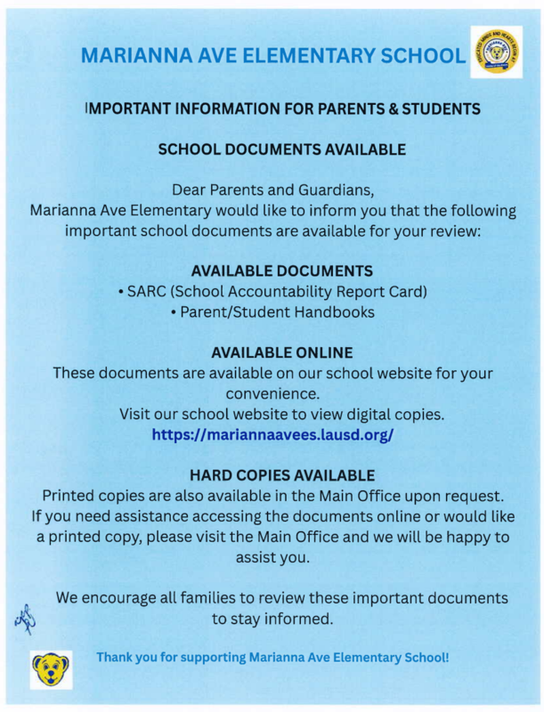 Parent/Student Handbook