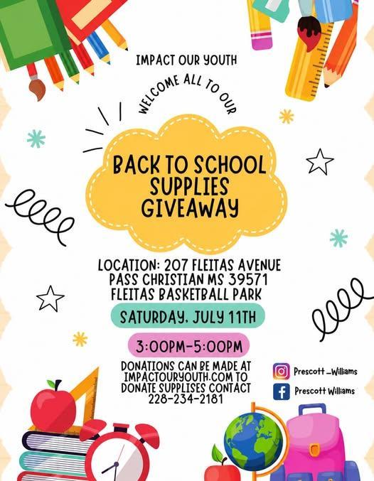 Back To School Supplies Giveaway