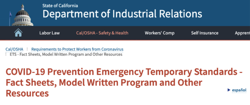 COVID-19 Prevention Program Featured Photo